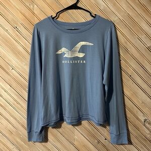 Hollister Slate Blue Long Sleeve Tee